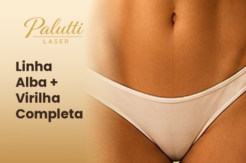 Depilação a laser Linha Alba + Virilha Completa feminina